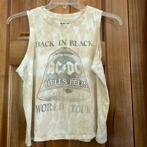 Lucky Brand AC/DC Rock N Roll Tank Top Sz S